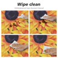 thumbnail image 4 of RUIYC Hand Drawn Watercolor Sunflowers Tablecloth Round Table Cover, Vintage Newspaper Waterproof Table Cloth Cover, Round Polyester Tablecloth for Picnic Camping and Kitchen Dining Party, 4 of 7