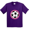 thumbnail image 3 of Inktastic Soccer Player Girls Sports Ball Youth T-Shirt, 3 of 5