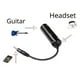 thumbnail image 5 of Convertidor de interfaz de guitarra, piezas de repuesto, equipo de sonido para PC, teléfono, de la guitarra, principiantes, 5 of 7