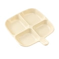 thumbnail image 2 of Plato de comedor para niños de cuatro rejillas, bandeja para verduras, organización, bandeja para verduras refrigerada para mostrador, restaurante, blanco, 2 of 8