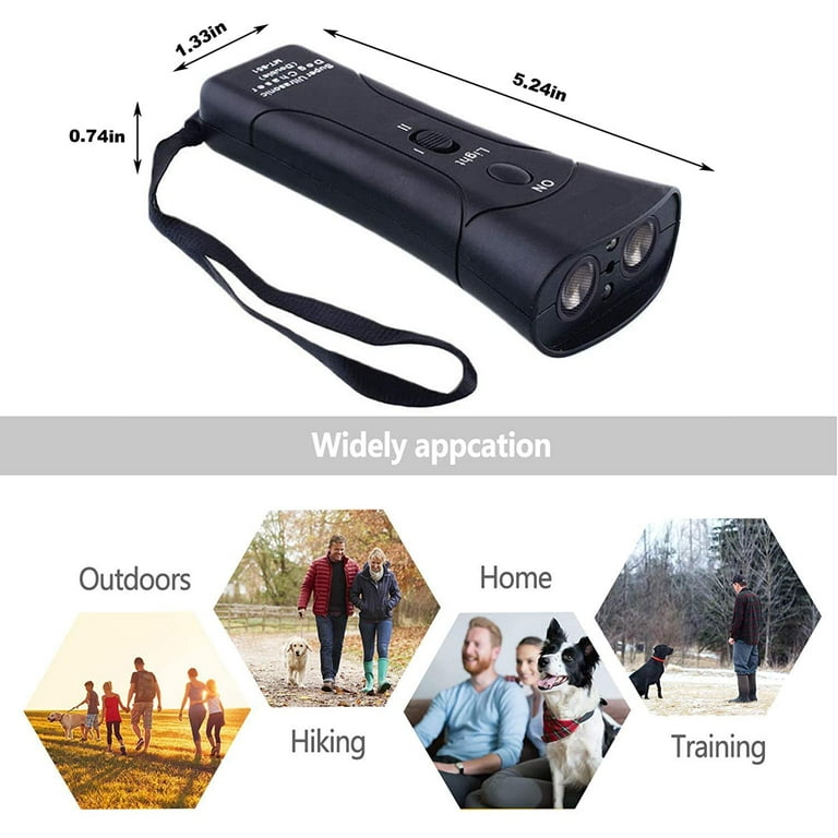 3-in-1 Ultrasonic Dog Bark Control Device, LED Pet Trainer 3-in-1 Ultrasonic Dog Bark Control Device, LED Pet Trainer