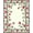Red, Pattern 1, variant on ODIKA 4'x6' Machine Washable Non-Slip Area Rug, Rose Trellis Design Ivory Ground High Traffic Rug, Red, 268986