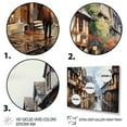thumbnail image 3 of Designart "Quaint Streets of Colmar French Village Tranquility I" Cityscapes Wall Art Living Room, 3 of 5