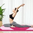 thumbnail image 2 of Gymax 10' x 4' x 2'' 4-Panel Folding Gymnastics Exercise Mat w/ Hook & Loop Fasteners Rose Red & Pink, 2 of 10
