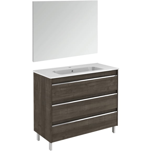 Ws Bath Collections Belle 100 Pack 1 Belle 40" Free Standing Single Vanity Set - Wood