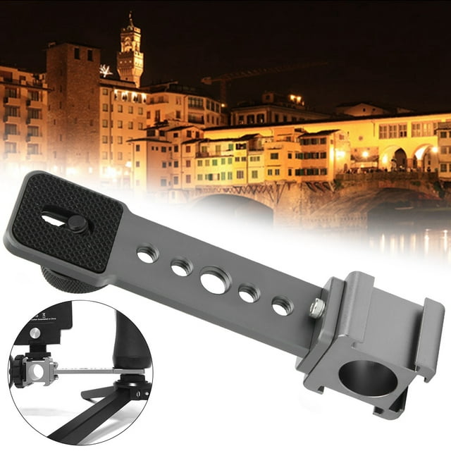 Wear Resistant Fine Workmanship Bracket, Aluminum Alloy Cold Shoe Adapter Bracket, Three End For Camera Connect Microphone, Stabilizer,