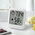 thumbnail image 4 of 1PCS Digital Thermometer Hygrometer with Comfort Face Display, Multi - Mount (Stand, Magnet, Hanging), Simple Design for Infectious Disease Prevention, Heat Stroke Avoidance – No Clock Function, 4 of 8