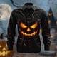thumbnail image 3 of Camisa amarilla divertida de Halloween 2024 para otoño e invierno, nueva camisa de moda para fiesta de Halloween, camisetas de manga larga para hombre, camisa con botones y temperamento, 3 of 5