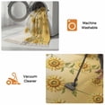 thumbnail image 5 of Sunflower Hallway Runner Rug 2'x5', Watercolor Yellow Flower Gradient Plant Washable Kitchen Runner Rug with Tassels, Laundry Room Rugs Woven Cotton Carpet for Bedroom Entryway Front Door, 5 of 9