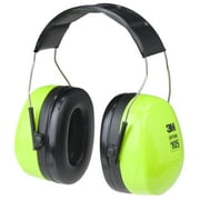 3M Peltor Hearing Protector Earmuffs: Optime 105 Hi-Viz (High Visibility Green)