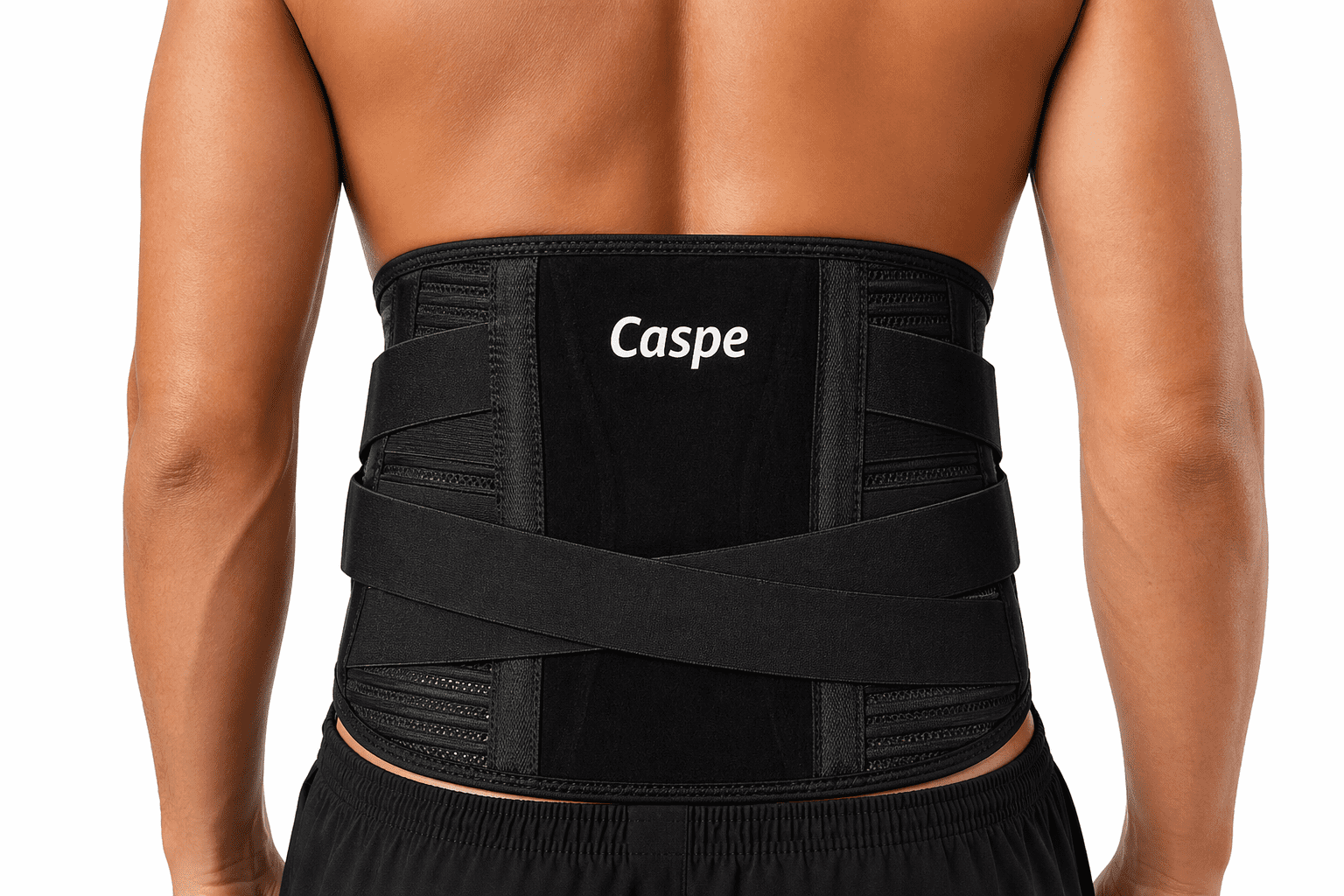 Caspe Back Brace for Lower Back Pain Relief, Adjustable Lumbar Support for Men & Women with Removable Pad,Ergonomic 3D Knit Fabric, Breathable Design for Sciatica,Herniated Disc,Daily Support X-Large