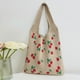 thumbnail image 5 of Bolso Mano Pequeño Gran Capacidad Con Cereza Hoja Verde Bolso Punto (caqui), 5 of 9