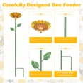 thumbnail image 2 of Uxcell 4-Pack Bee Watering Station, 64cm/25 Inch Iron Bee Bath for Garden Water Feeder, Colorful Butterfly Bath Bowl for Outdoor/Garden/Yard Decor [Yellow/Rose Red], 2 of 6