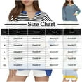 thumbnail image 3 of FRSASU Womens T Shirts Long Sleeve Stripe Color Block V Neck Basic Tee Casual Loose Fit Soft Fall Tops Hot Pink, 3 of 3