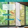 thumbnail image 4 of Zipper Screen Door Seal for Portable Air Conditioner and Tumble Dryer– Works with Every Mobile Air Conditioning-Air Exchange Guards with Zip and Adhesive Faster, 4 of 12