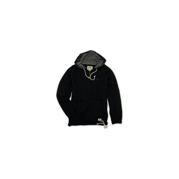 Sudadera con capucha Vans Embarcadero Henley para hombre negro grande