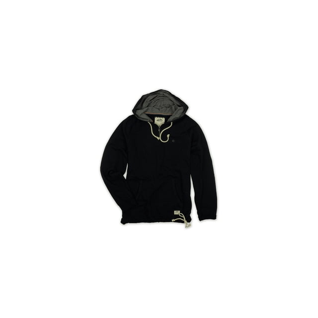 Sudadera con capucha Vans Embarcadero Henley para hombre Negro Mediano