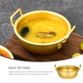 thumbnail image 3 of PAMINGONO Kitchen Bowl Aluminum Golden 1Pcs 5.42X4.72X2.95in, 3 of 8