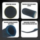 thumbnail image 4 of Injueey 2 uds. De guantes para juegos a prueba de sudor, mangas para pantalla táctil, transpirables, antiarañazos, cubierta para las yemas de Videojuegos y accesorios Azul negro, 4 of 6