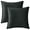 Black, variant on NOMADIC NOOK Solid Velvet Throw Pillow Covers Set of 4 Decorative Cushion Covers for Sofa Camel 18" x 18"/20" x 20"