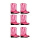 thumbnail image 1 of 6 cajas de flores con diseño de botas de vaquero occidentales, centro de mesa para recuerdos de fiesta para vaquera. Rosa, 1 of 9