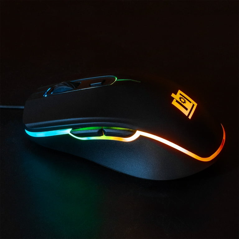 Deco Gear Mouse da gioco cablato | 11 modalità retroilluminate RGB