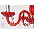 thumbnail image 4 of Elegant Lighting Rococo Lustre Royal en Cristal 15 Pouces 4 Lumières Rouge, 4 of 6