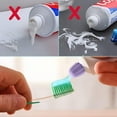 thumbnail image 4 of Toothpaste Caps & Dispensers Set Self Closing Toothpaste Caps Squeezer, No Mess Dispensing Solution Random Color, 4 of 5