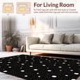 thumbnail image 2 of ODIKA 5' x 7' Machine Washable Non-Slip Area Rug, Geometric Circle High Traffic Rug, Black, 363569, 2 of 7