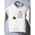 thumbnail image 3 of Cute Ghost W Marshmallows Hoodie Toddler -Image by Shutterstock,  4 Toddler, 3 of 4