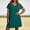 A_ Blue, variant on Ygbgbb Women's Plus Size Summer Solid V-Neck Dress Casual Raglan Short Sleeve Loose Fit Simple Midi Summer Sundress Hot Pink L