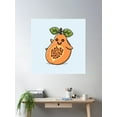 thumbnail image 2 of Smiley Papaya Poster Wall Art, Modern Wall Decor For Living Room Bedroom, 30x30 UNFRAMED, 2 of 3
