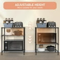 thumbnail image 4 of M MZG 3 Tier Wire Shelving Units, 750 lbs Storage Shelves, 13.8" D x 29.5" W x 35.5" H,Kitchen Pantry Rack, Black, 4 of 8