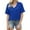 Dark Blue, variant on SHITINN Womens T Shirts V Neck Short Sleeve Summer Tops Casual Basic Tees 2025 Trendy Womens Short Sleeve Shirts Women's Tops Tunic Tops