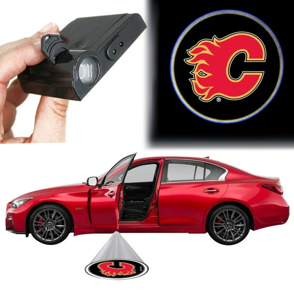 Calgary Flames Car Door Light