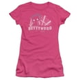thumbnail image 2 of Betty Boop Bettywood S/S Junior Women's T-Shirt Sheer Hot Pink, 2 of 2