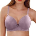 thumbnail image 2 of uvwlwu Women's Underwire Shaping Cup Bra Jacquard Pattern Adjustable Shoulder Straps Support Plus Size Everyday Basic Ladies Bra,110D, 2 of 9