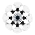 thumbnail image 2 of Perillas para gabinete YourGift de vidrio cristal de 30 mm, 6 piezas, negras, 2 of 7