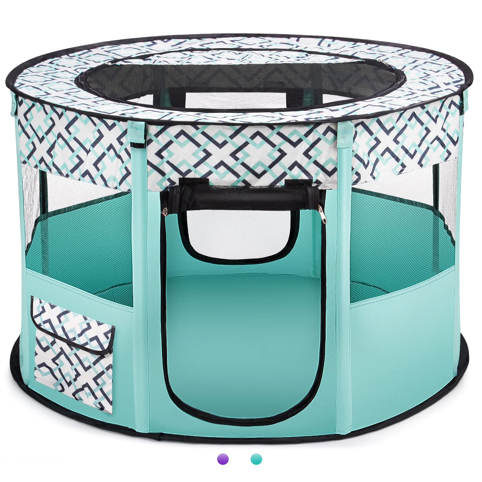 Portable Pet Playpen Foldable Dog Playpen Exercise Kennel Tent for