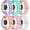 B1: Orange Pink/Rose Pink/Light Blue/Pink/White, variant on MYKOMI 6 Pack Stretchy Bands Compatible with Samsung Galaxy Watch 8 Band 40mm 44mm, Samsung Galaxy Watch 8 Classic 46mm Loop, Elastic Nylon Fabric No Gap Sport Strap Replacement for Women Men