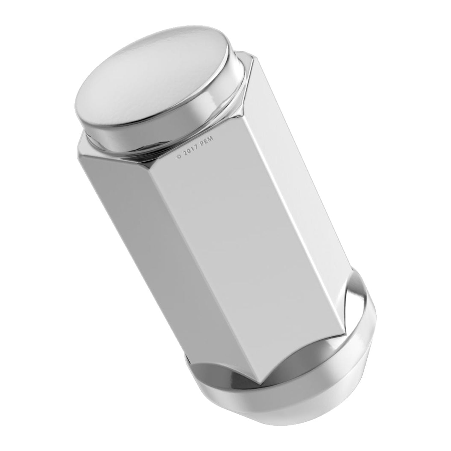 20pcs Chrome Bulge Lug Nuts - 9/16-18 Thread Size - Conical Cone Taper Acorn Seat Closed End Long Extended - 1.8 inch Length - Installs with 19mm or 3/4 inch Hex Socket - Compatible with 5Lug Wheels