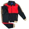 thumbnail image 1 of Men’s 2 piece Checker box Jogger style Jogging Suit Track Jacket & Track pants Matching Suit, 1 of 3