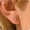 Gold - 2 Millimeters, variant on Stud Earrings for Women Dainty 18K Gold Plated Cubic Zirconia Stud Earrings Cute Small Stud Earring Simple Piercing Jewelry Gift(4 Millimeters)[d1871]