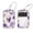 multicolored 4, variant on 2 Pcs Luggage Tags, Skull Purple Flowers Pattern Privacy Cover ID Label with Stainless Steel Loop and Address Card for Travel Bag Suitcase
