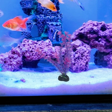 Niceauty 12Pcs Fish Tank Landscape Decoration Plastic Aquarium Décor for Living Room Enhancement