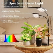 Grow Light for Indoor Plants, Full Spectrum Desk LED Plant Light with 3H/6H/12H Timer, 6-Level Brightness, Height Adjustable, Flexible Gooseneck, Ideal for Indoor Growth