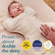 Love to Dream Swaddle Up Baby Sleep Sack, Arms Up Design, Sleep Nearly 2x Longer, Twin Zipper, Cotton, Small 8-13 lbs, 1.0 TOG, Dusty Pink