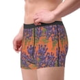 thumbnail image 2 of Fotbe Lavender Flowers Men’s Total Support Pouch Boxer Briefs, X-Temp Cooling, Moisture-Wicking Underwear, Regular, Long-leg and Trunk-Medium, 2 of 6