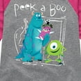 thumbnail image 3 of Monsters Inc. - Peek A Boo - Toddler & Youth Girls Raglan Graphic T-Shirt, 3 of 4