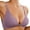 Light Purple, variant on Front Closure Bras For Women No Underwire Low Cut V Padded Bralette Seamless Comfy Bras With Support